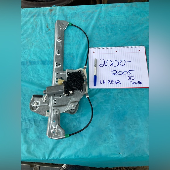 REAR LEFT DRIVER OEM Side Window Regulator w/motor 2000-2005 Cadillac DeVille - Picture 4 of 6